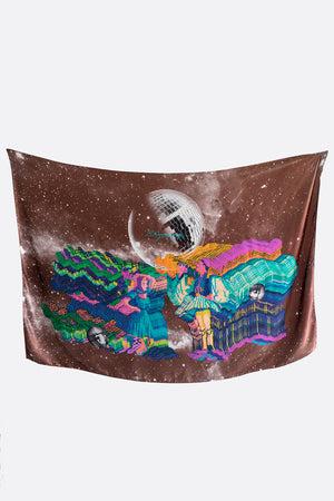 G&T on Planet Mars - Silk Scarf